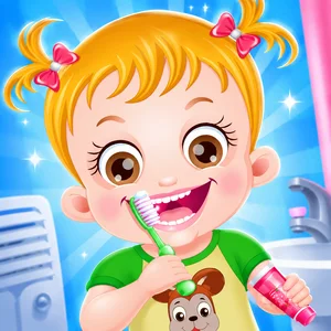 Baby Hazel Brushing Time