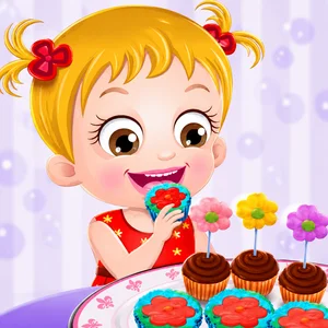 Baby Hazel Flower Cupcakes