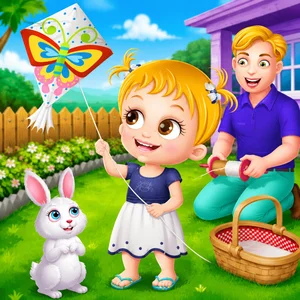 Baby Hazel Kite Flying