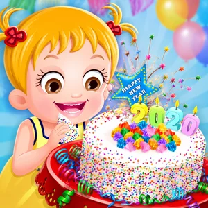 Baby Hazel New Year Confetti Cake