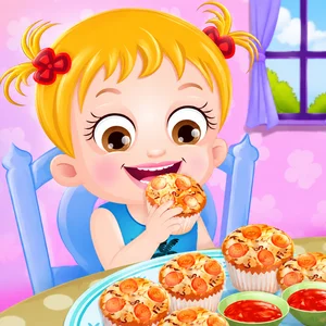 Baby Hazel Pizza Cupcakes