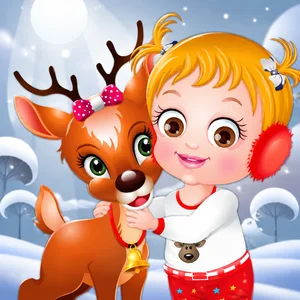 Baby Hazel Reindeer Suprise