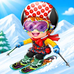Baby Hazel Skier Dressup