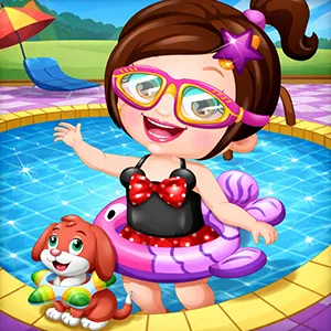 Baby Hazel Swimmer Dressup