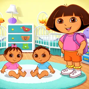 Dora's Playtime With The Twins