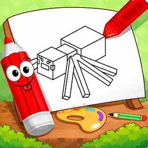 Easy Kids Coloring Minecraft
