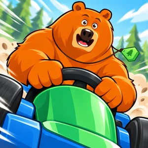 Grizzy And The Lemmings Go Kart Art