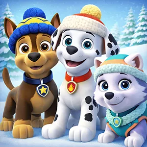 Paw Patrol Snow Day Math Moves